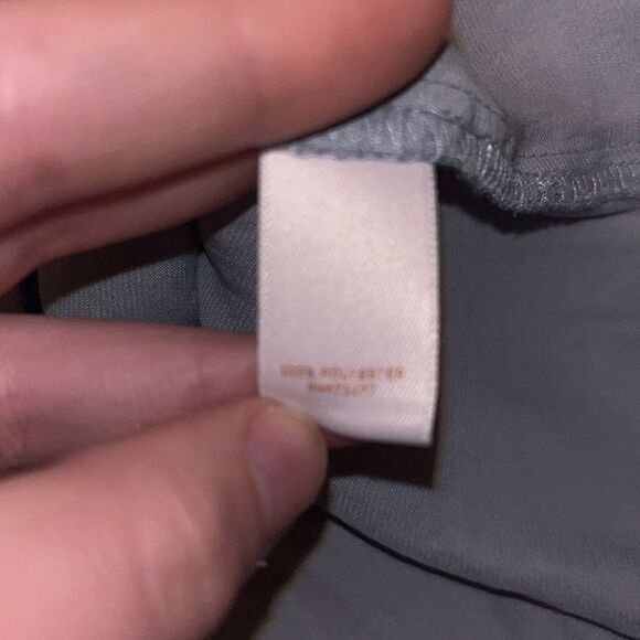 Women’s Lauren Conrad Blue Trumpet Sleeve Button Down Blouse business workwear - Picture 6 of 6